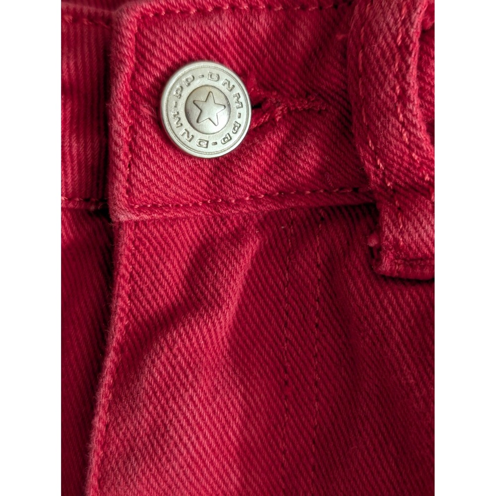 Princess Polly XX Red Wide Leg High Waisted Denim Jeans Juniors Womens Size 0 - Picture 4 of 16